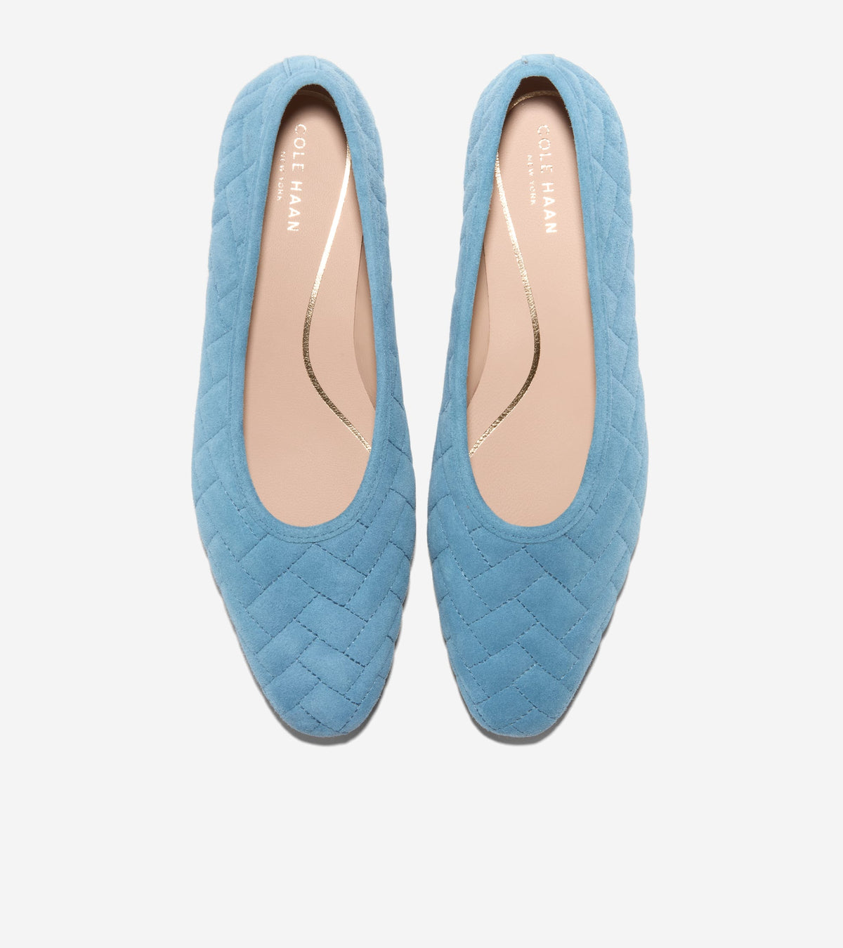 Women's Jasleen Quilted Ballet Flats in Blue | Cole Haan
