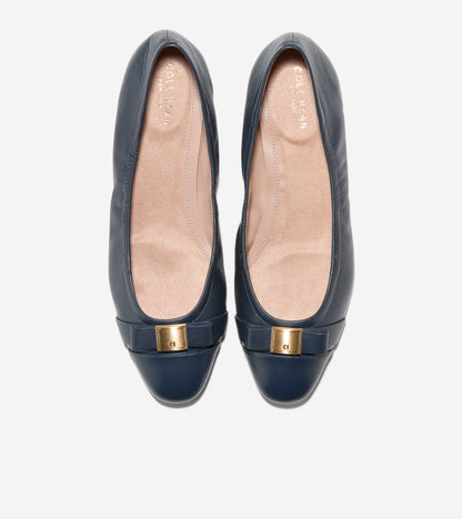 Women's Go-To Tova Bow Ballet Flats in Blue | Cole Haan
