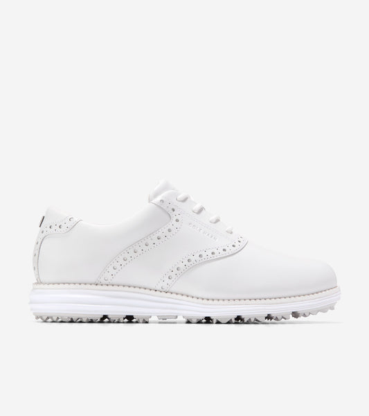 Women's ØriginalGrand Saddle Golf Shoes in White | Cole Haan