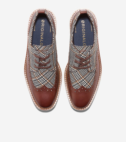 Women's ØriginalGrand Platform Wingtip Oxfords in Brown, grey | Cole Haan