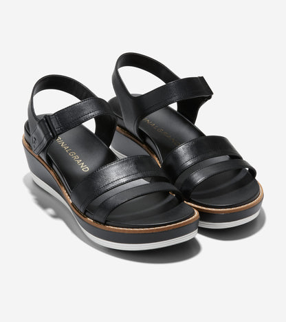 Women's ØriginalGrand Peyton Flatform Sandals in Black | Cole Haan
