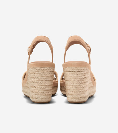 Women's Cloudfeel Asbury Espadrille Wedge Sandals in Beige | Cole Haan