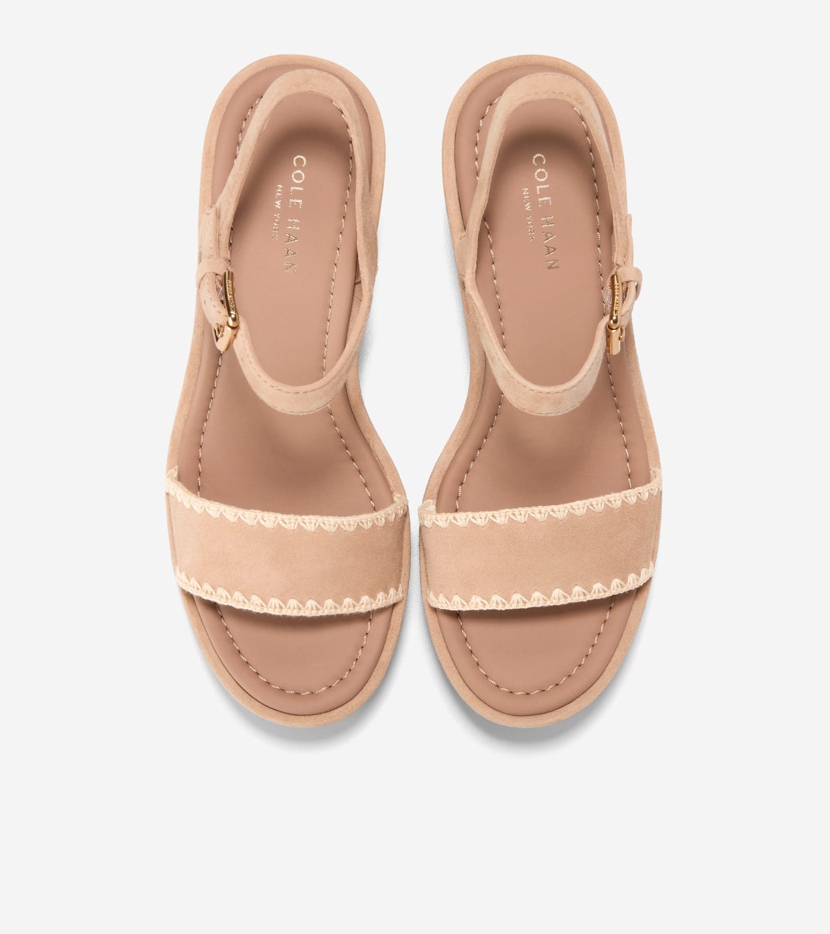 Women's Cloudfeel Asbury Espadrille Wedge Sandals in Beige | Cole Haan
