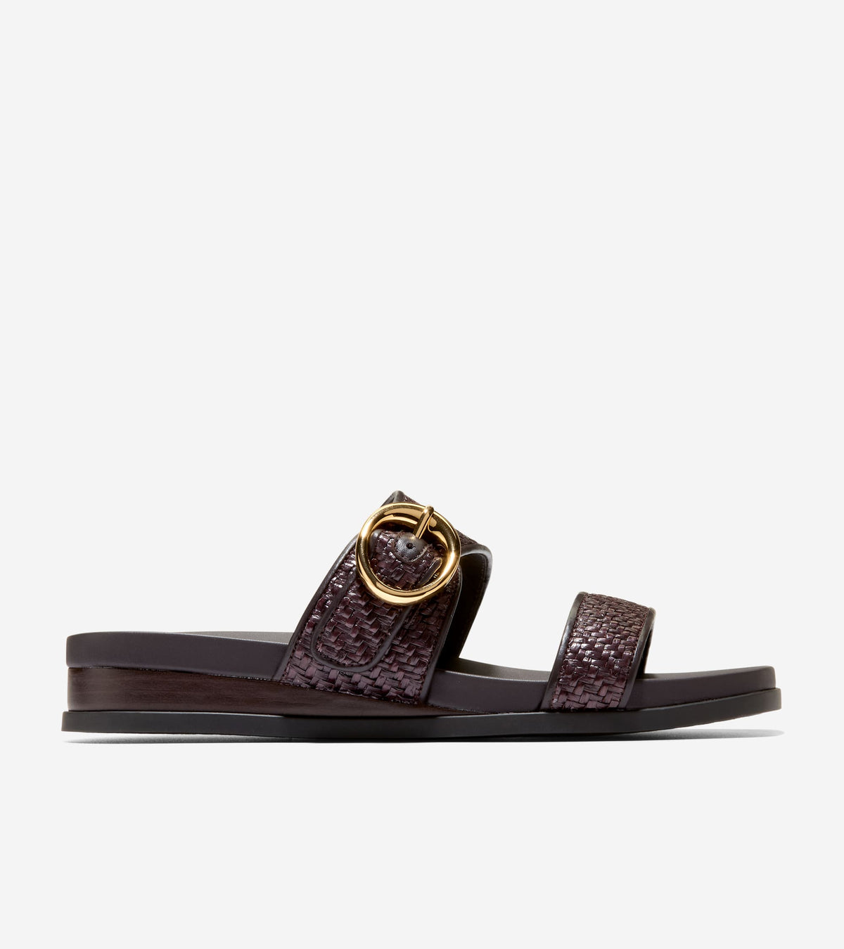 Women's Oaklynn Double Band Footbed Sandals in Brown | Cole Haan