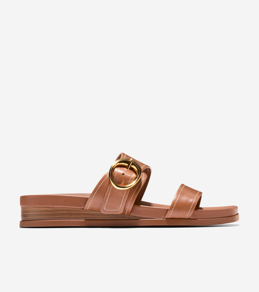 Women's Oaklynn Double Band Footbed Sandals in Brown | Cole Haan