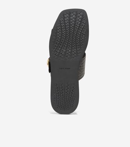 Women's Oaklynn Double Band Footbed Sandals in Black | Cole Haan