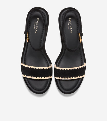 Women's Cloudfeel Asbury Espadrille Wedge Sandals in Black | Cole Haan