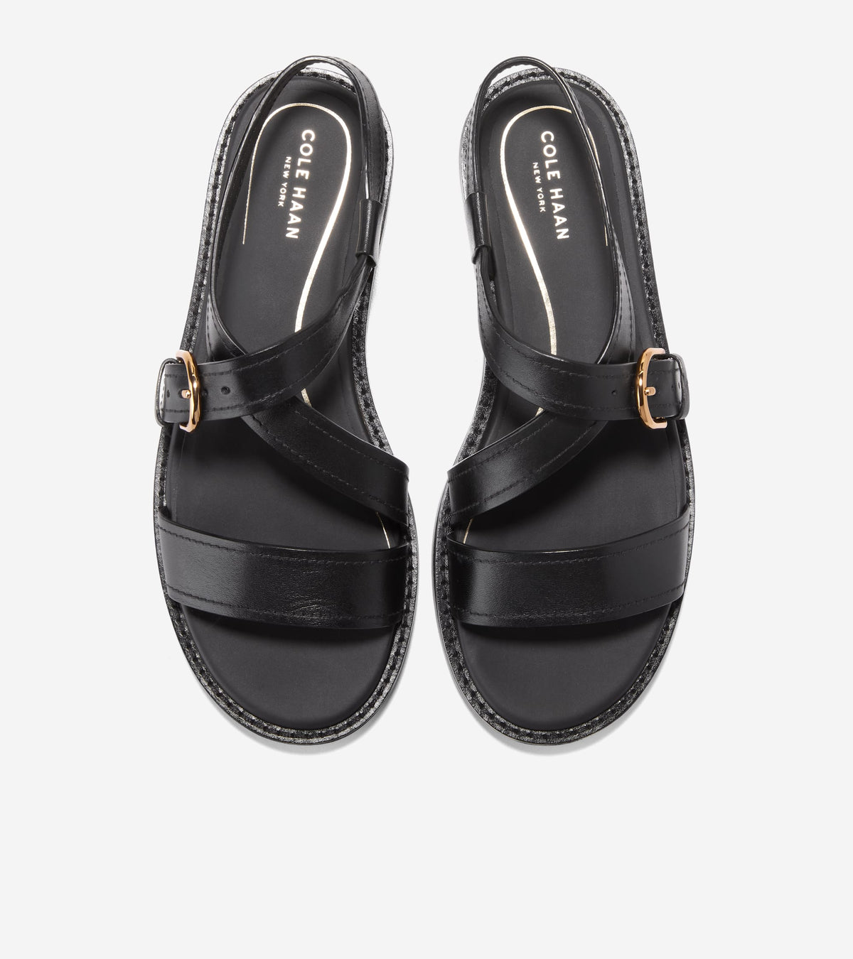 Women's Kami Buckle Sandals in Black | Cole Haan