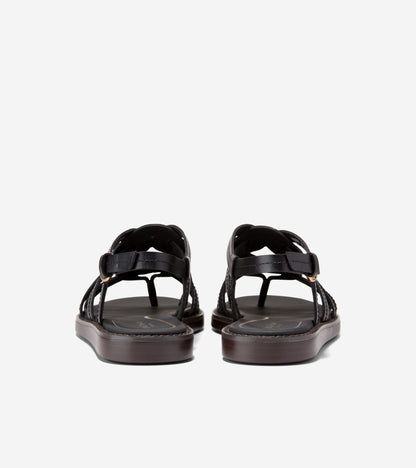 Women's Kami Interwoven Thong Sandals in Black | Cole Haan