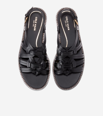 Women's Kami Interwoven Thong Sandals in Black | Cole Haan