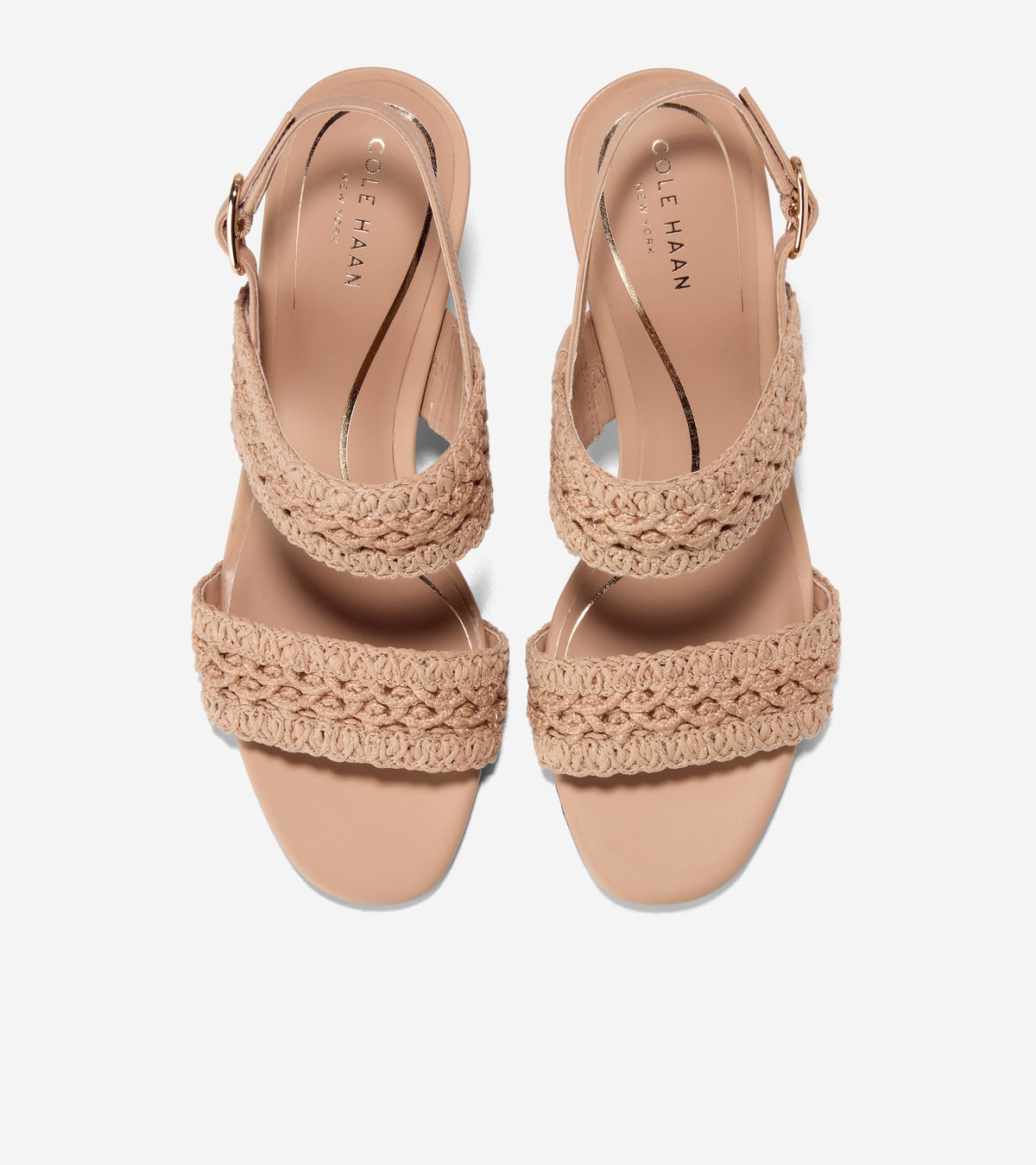 Women's Harlan Double Band Sandals in Beige | Cole Haan