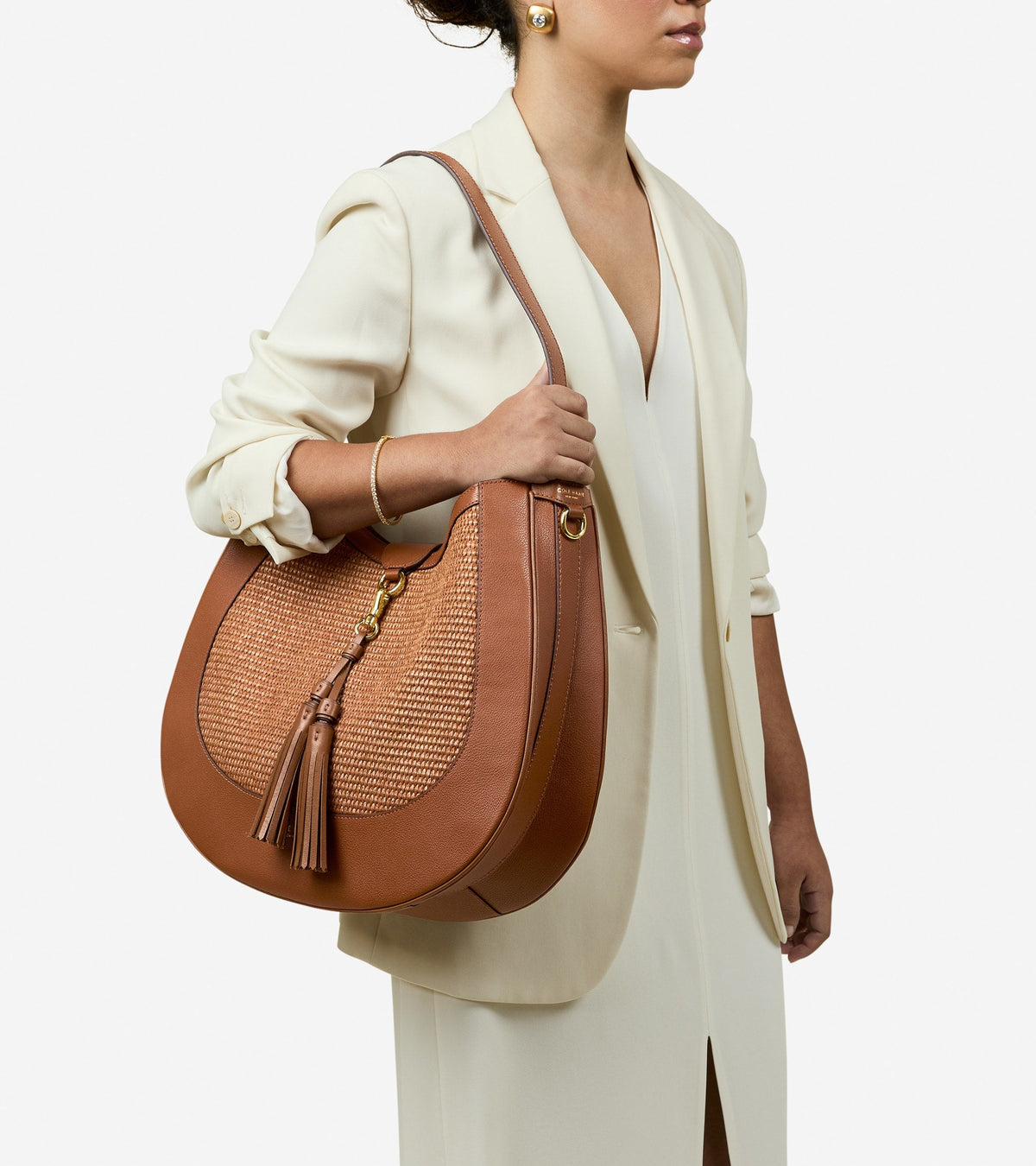 Women's Catarina Large Hobo Bag in Brown | Cole Haan
