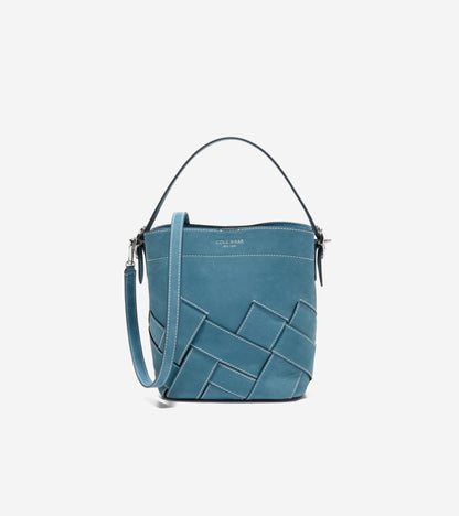 Women's Alexandria Small Bucket Crossbody Bag in Blue | Cole Haan