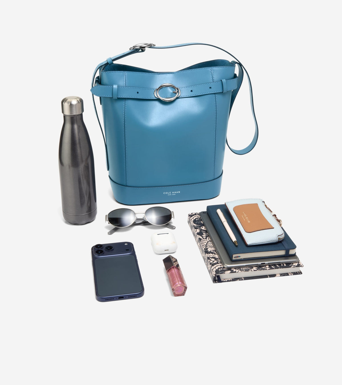 Women's Alexandria Bucket Bag in Blue | Cole Haan