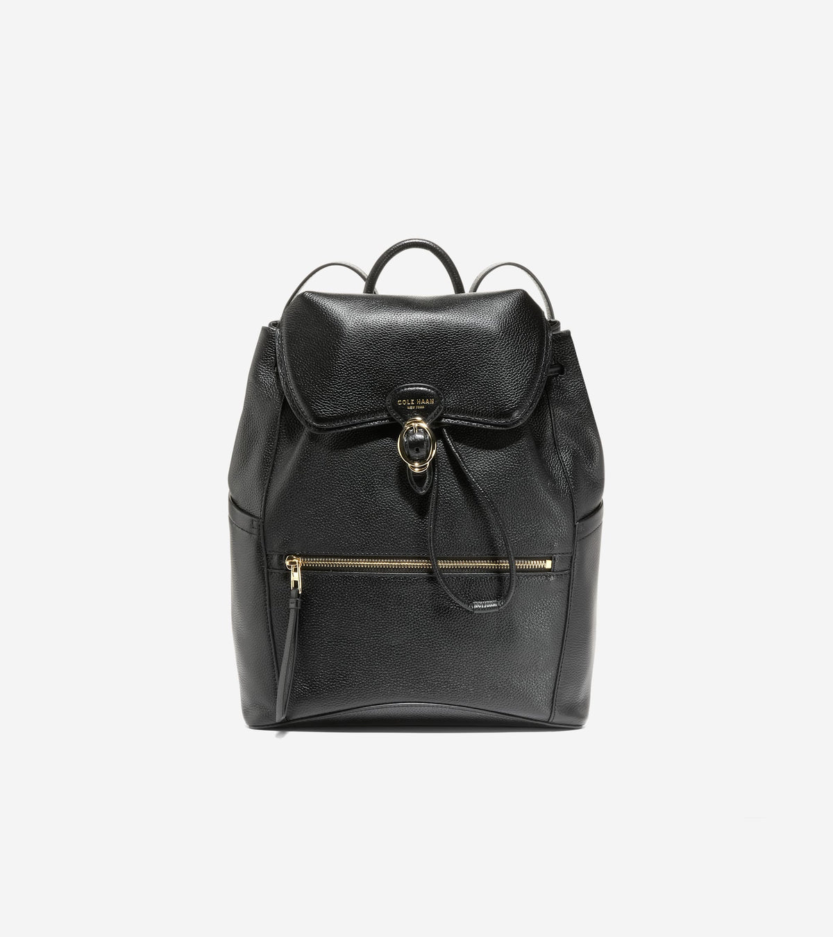 Women's Alexandria Flap Medium Backpack in Black | Cole Haan