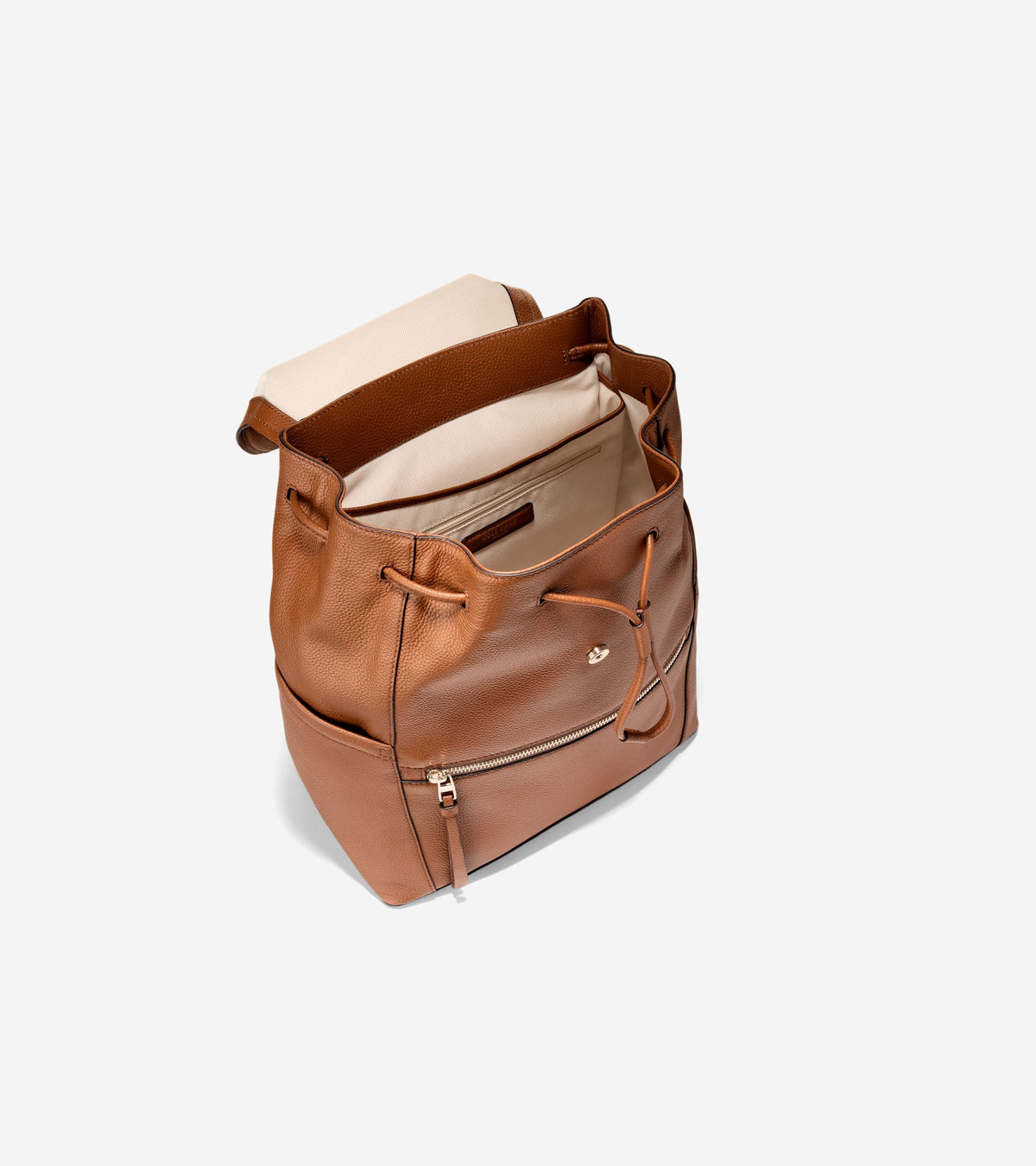 Women's Alexandria Medium Flap Backpack in Brown | Cole Haan