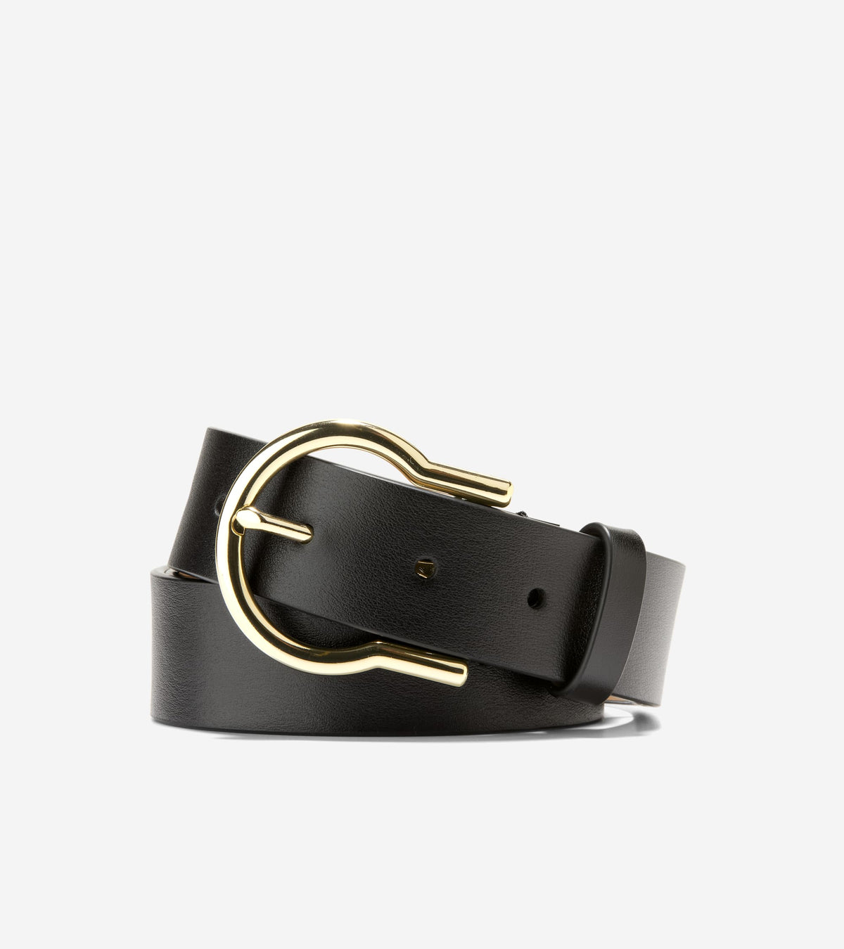 Women's 32MM Hinged Buckle Belt in Black | Cole Haan
