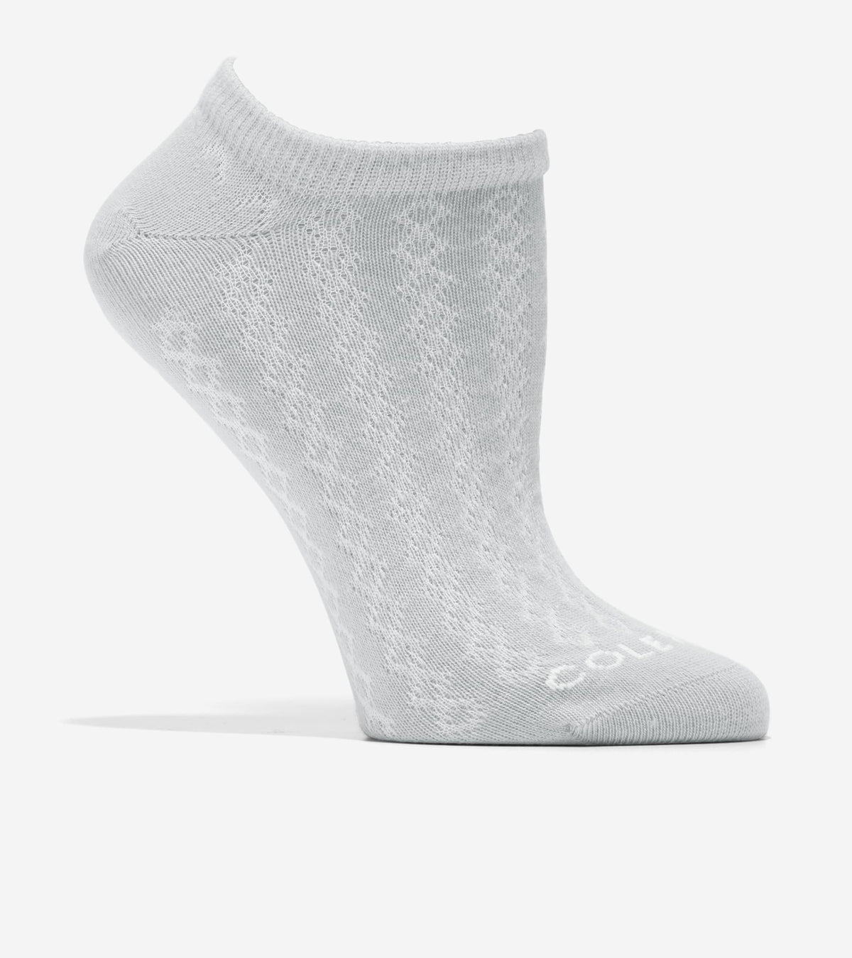 Women's 3-Pair Diamond Textured Super Soft Low Cut Socks in White | Cole Haan