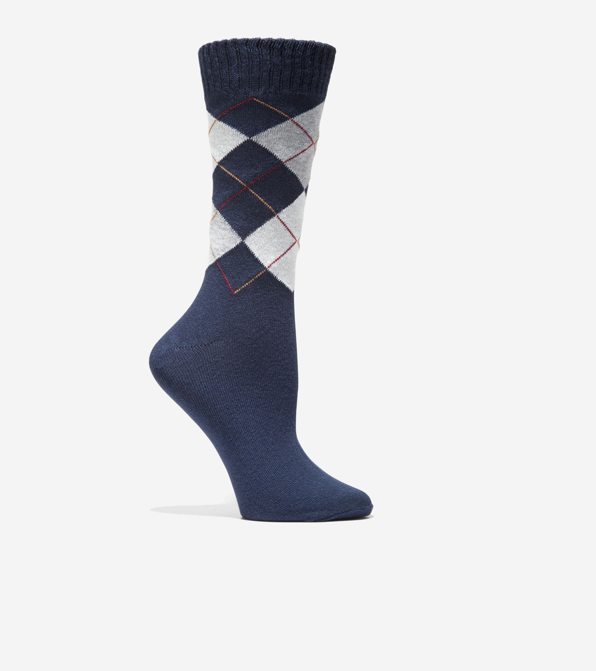 Women's Argyle Casual Crew Socks in Blue | Cole Haan