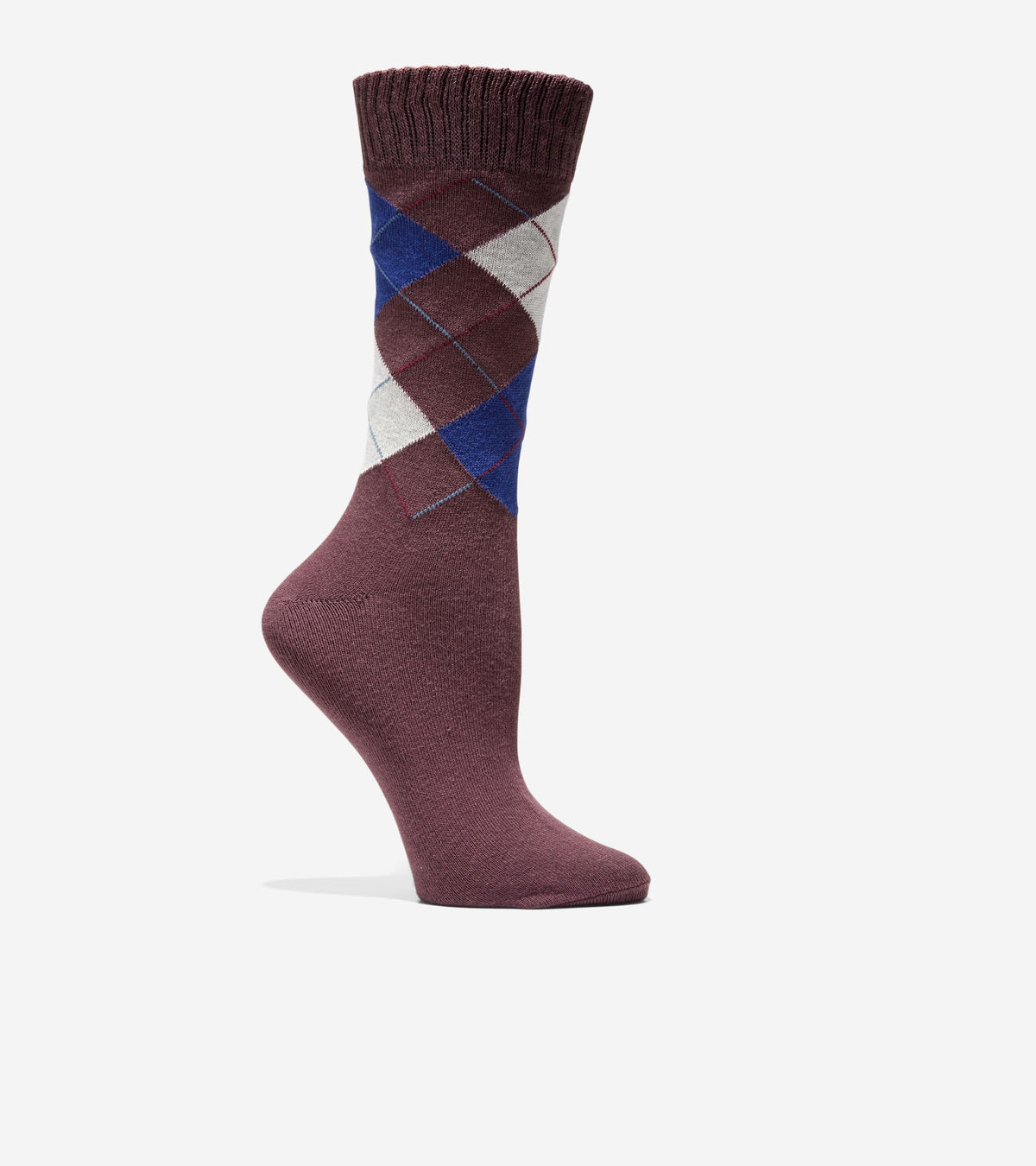 Women's Argyle Casual Crew Socks in Red | Cole Haan