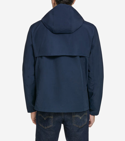 Men's Packable Running Rain Jacket in Blue | Cole Haan