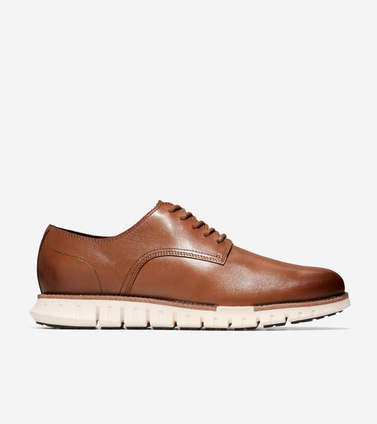 Men's ZERØGRAND Remastered Plain Toe Oxfords in Brown | Cole Haan