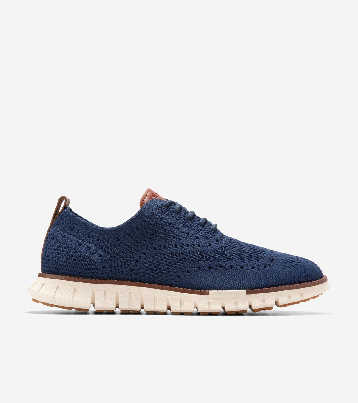 Men's ZERØGRAND Remastered Stitchlite™ Wingtip Oxfords in Blue | Cole Haan