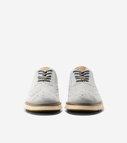 Men's ZERØGRAND Remastered Stitchlite™ Wingtip Oxfords in Grey | Cole Haan