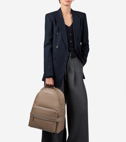 Women's Davis Leather Backpack in Beige | Cole Haan