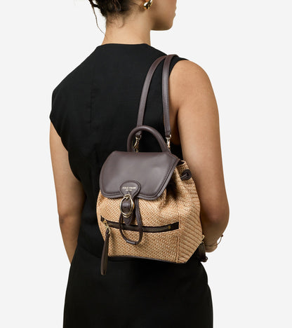 Women's Alexandria Flap Small Backpack in Beige | Cole Haan