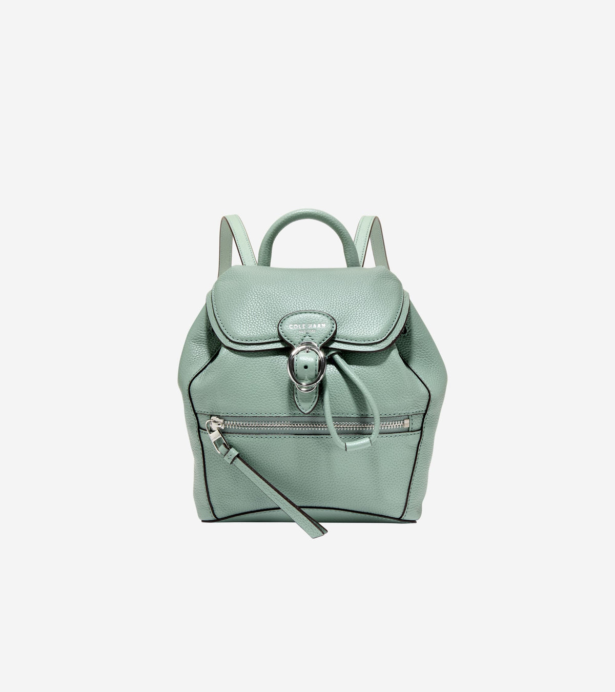 Women's Alexandria Flap Small Backpack in Green | Cole Haan
