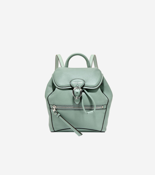 Women's Alexandria Flap Small Backpack in Green | Cole Haan