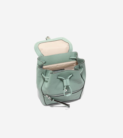 Women's Alexandria Flap Small Backpack in Green | Cole Haan