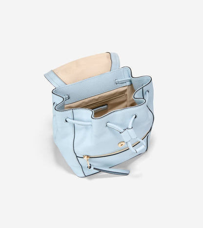 Women's Alexandria Small Flap Backpack in Blue | Cole Haan