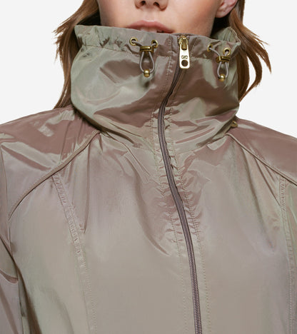 Women's Packable Travel Rain Jacket in Beige | Cole Haan