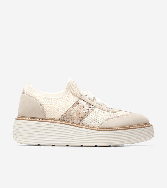 Women's ØriginalGrand Max Stitchlite™ Platform Sneakers in Beige | Cole Haan