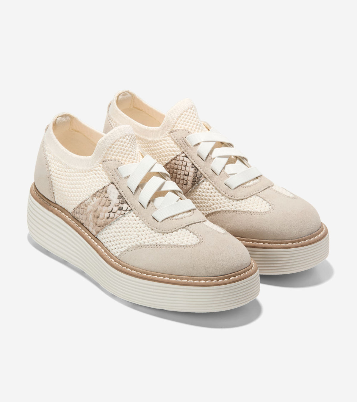 Women's ØriginalGrand Max Stitchlite™ Platform Sneakers in Beige | Cole Haan