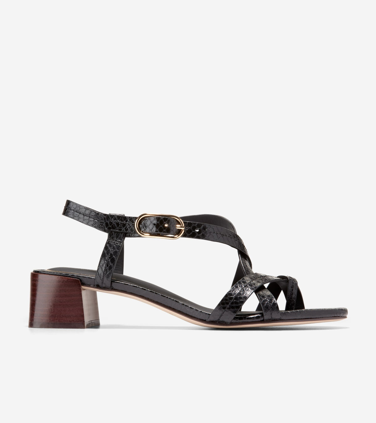 Black Glossy Snake Print,5