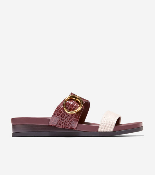 Women's Oaklynn Double Band Footbed Sandals in Brown | Cole Haan