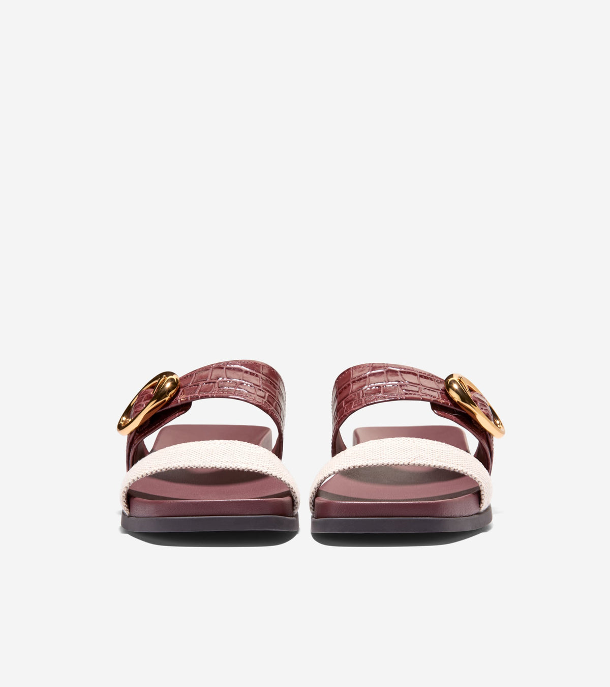 Women's Oaklynn Double Band Footbed Sandals in Brown | Cole Haan