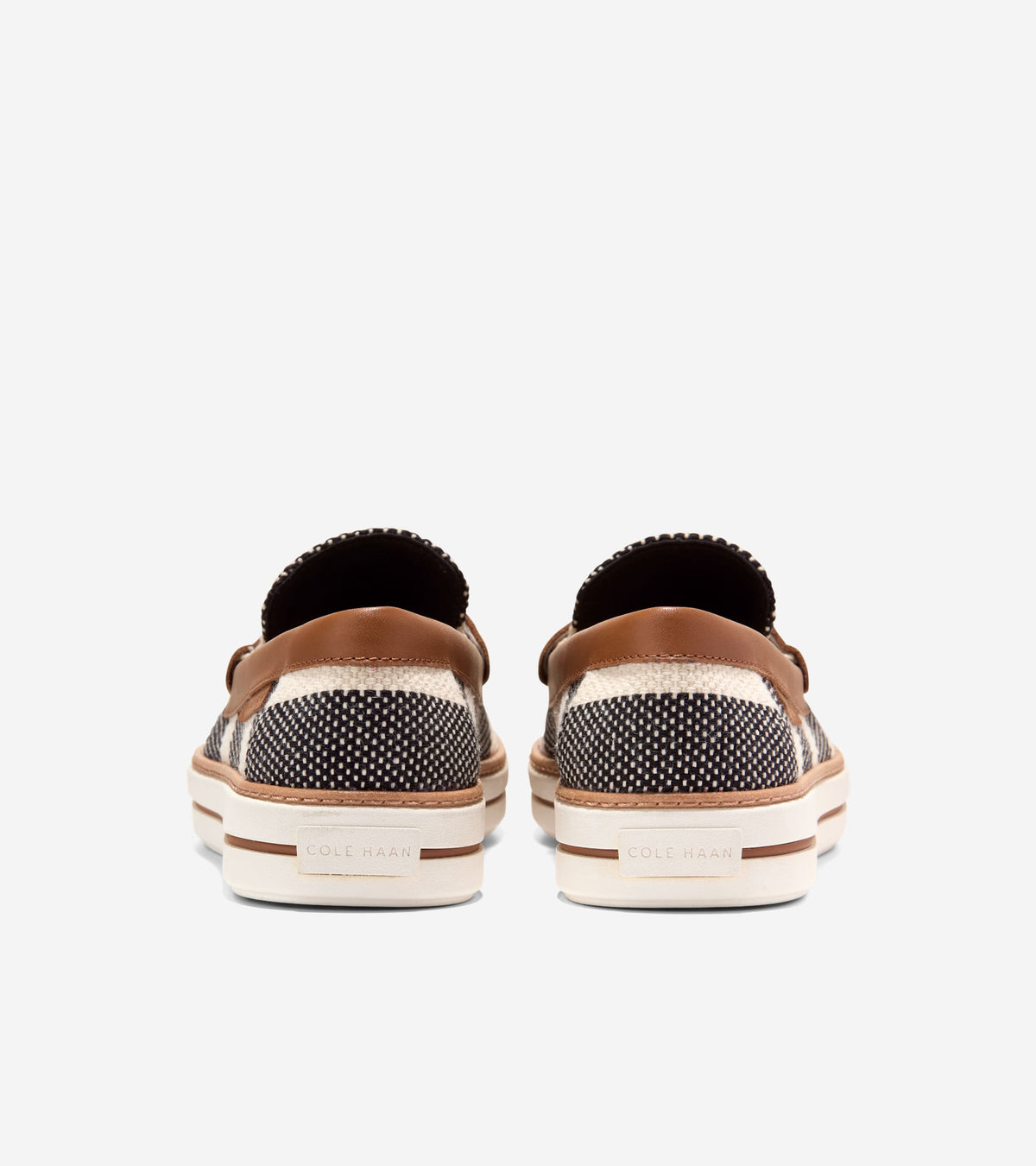 Women's Pinch Long-Weekender Penny Loafers in Black, beige | Cole Haan